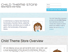 Tablet Screenshot of childthemestore.com